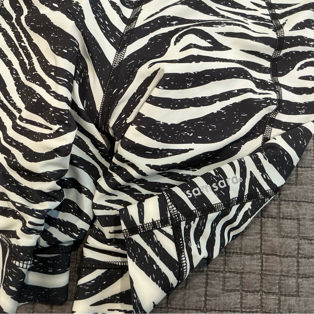 “Samsara” “The OG” Zebra Print Women’s Cycling Shorts - Picture 7 of 8
